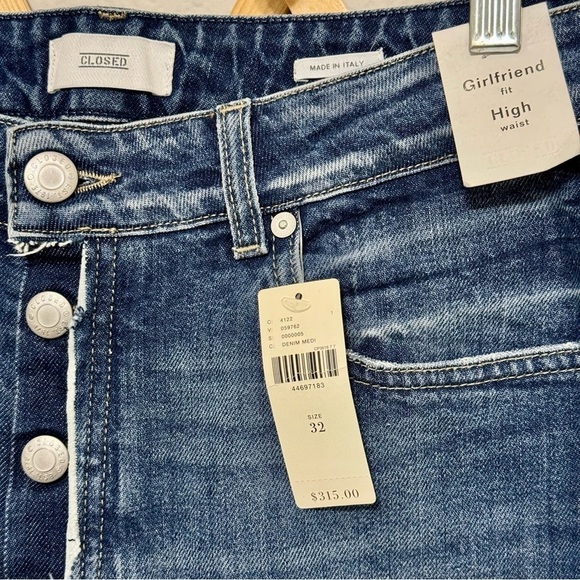 Anthropologie NWT Closed “Day” Girlfriend Fit High Waisted Jeans Size 32 - Picture 4 of 4